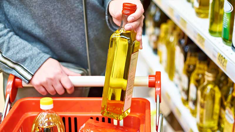 Comprar azeite e óleo no supermercado